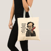 Funny Edgar Allan Poe quote - tas (Voorkant (product))