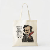 Funny Edgar Allan Poe quote - tas (Voorkant)