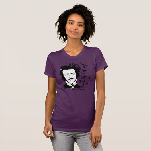 Funny Edgar Allan Poe T-shirt (Voorkant volledig)