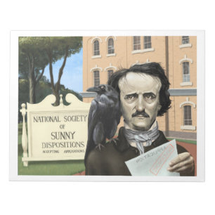 Funny Edgar Allen Poe Humor Notitieboek Notitieblok