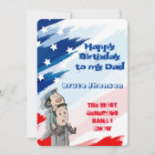 Funny Editable Card for Dad's Birthday Kaart (Voorkant)