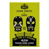 Funny Editable Wrestling Contest Perfect Poster (Voorkant)