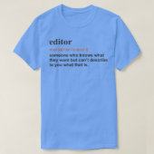 Funny editor Funny Gift Definition of light T-shirt (Design voorkant)