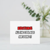 Funny Editor Shirten en geschenken Briefkaart (Staand voorkant)