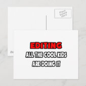 Funny Editor Shirten en geschenken Briefkaart (Voorkant / Achterkant)
