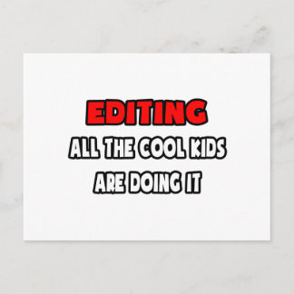 Funny Editor Shirten en geschenken Briefkaart