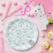 Funny Educational Dinosaur Drawing Kinder Party Bl Papieren Bordje (Feest)