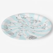 Funny Educational Dinosaur Drawing Kinder Party Bl Papieren Bordje (Gekanteld)