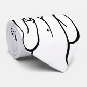 Funny Edvard Munch Scream Parody Cartoon Stropdas (Opgerold)