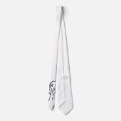 Funny Edvard Munch Scream Parody Cartoon Stropdas (Achterkant)