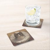 Funny  Edwardian Cat Onderzetters, set van 6 Kartonnen Onderzetters (Insitu)