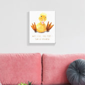 Funny Eend Canvasprint Canvas Afdruk (Insitu (Woonkamer))