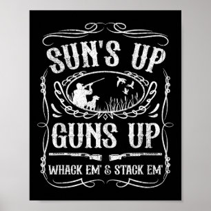 Funny Eend Jagen Zonnen Op Een Klap En Stapel Ze H Poster