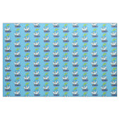 Funny eend met paraplu dansende cartoon stof (Fat Quarter)