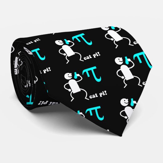 Funny eet pi stropdas (Opgerold)