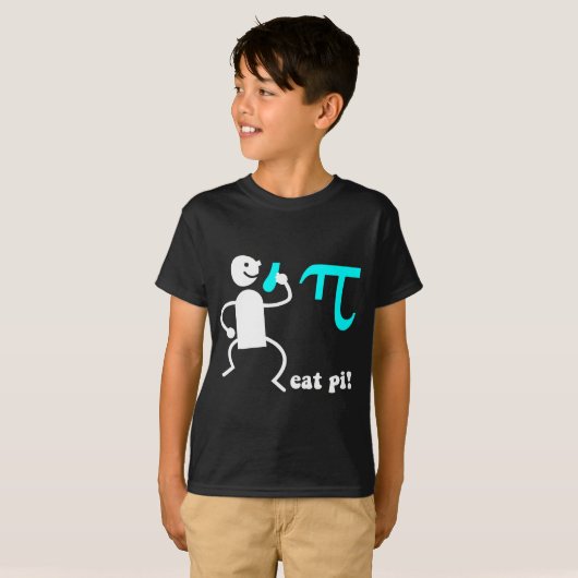 Funny eet pi t-shirt (Voorkant volledig)