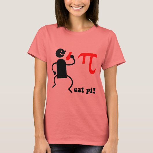 Funny eet pi t-shirt (Voorkant)