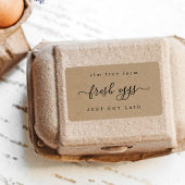 Funny Egg Carton Label - net gelekt - Kraft