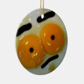 Funny Egg Eyes Keramisch Ornament (Rechts)