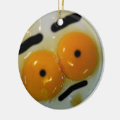 Funny Egg Eyes Keramisch Ornament (Links)