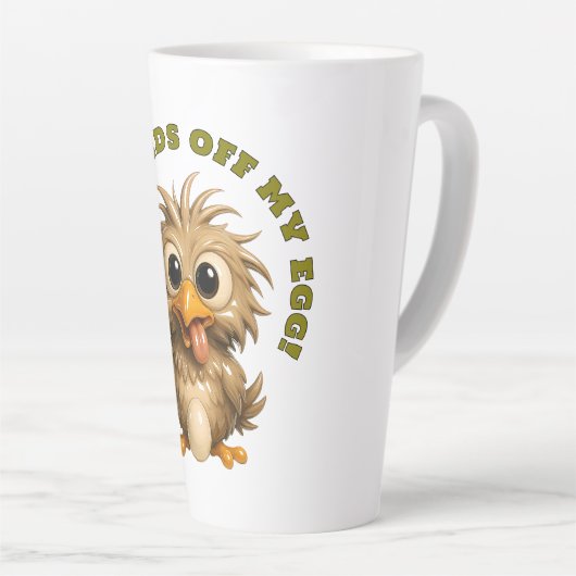 Funny Egg Guard Latte Mok (Rechterhoek)