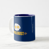 Funny Egg Lover's Tweekleurige Koffiemok (Voorkant links)