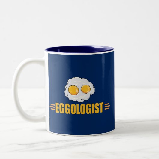 Funny Egg Lover's Tweekleurige Koffiemok (Links)