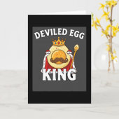 Funny Egg Pun Easter Brunch Thanksgiving Deviled E Kaart (Gele Bloem)