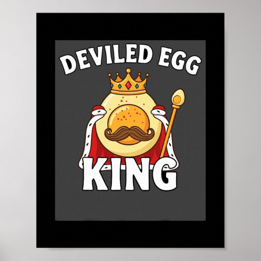 Funny Egg Pun Easter Brunch Thanksgiving Deviled E Poster (Voorkant)