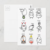 Funny Egg Puns Briefkaart (Voorkant / Achterkant)