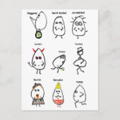 Funny Egg Puns Briefkaart (Voorkant)