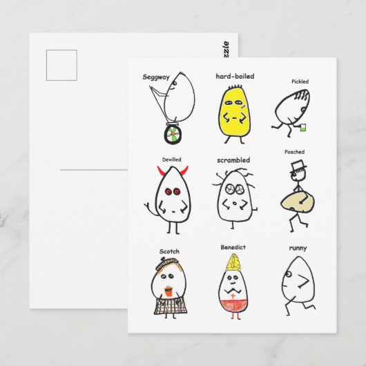 Funny Egg Puns Briefkaart (Voorkant / Achterkant)