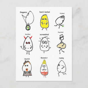 Funny Egg Puns Briefkaart