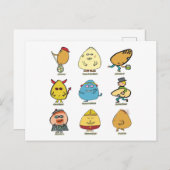 Funny Egg Puns Briefkaart (Voorkant / Achterkant)