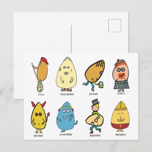 Funny Egg Puns Briefkaart (Voorkant / Achterkant)