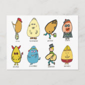 Funny Egg Puns Briefkaart (Voorkant)