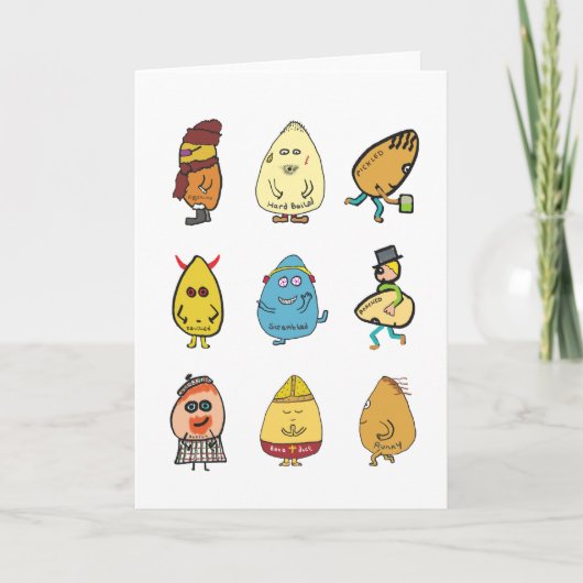 Funny Egg Puns Kaart (Voorkant)