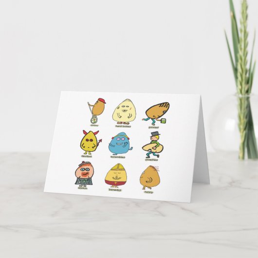 Funny Egg Puns Kaart (Voorkant)