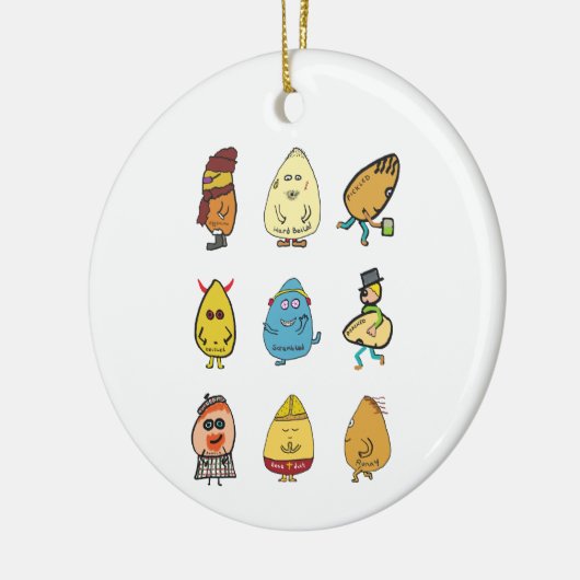 Funny Egg Puns Keramisch Ornament (Links)