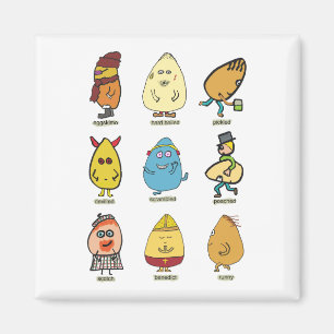 Funny Egg Puns Magneet