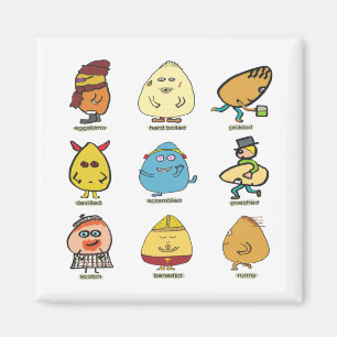 Funny Egg Puns Magneet