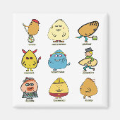 Funny Egg Puns Magneet (Voorkant)