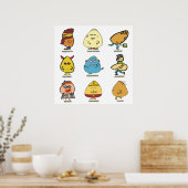 Funny Egg Puns Poster (Keuken)