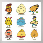 Funny Egg Puns Poster (Voorkant)