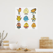 Funny Egg Puns Poster (Keuken)