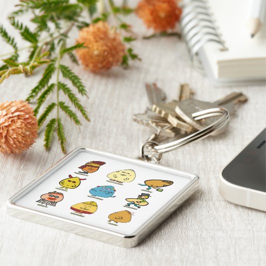 Funny Egg Puns Sleutelhanger (Zijkant)