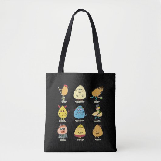 Funny Egg Puns Tote Bag (Voorkant)