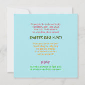 Funny Eggreferred Easter Egg Hunt Kinder Partij Kaart (Achterkant)
