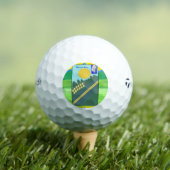 Funny Eggs Crossing the Road Golfballen (Insitu Shirt)