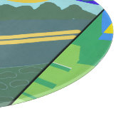 Funny Eggs Crossing the Road Snijplank (Hoek)